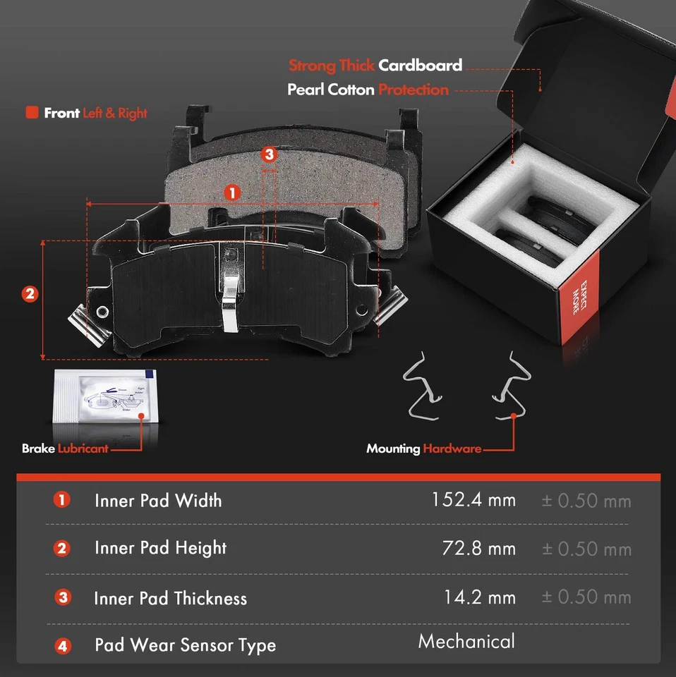 Rotor de freno de disco delantero y pastilla de freno para Chevy S10 Blazer GMC Jimmy Sonoma Isuzu Foto 3 de 4