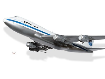 Boeing 747-100 Pan Am Clipper Maid of the Sea Wood Airplane Model