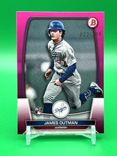 2023 Bowman - James Outman - Fuchsia Parallel Rookie RC #/299 - Dodgers