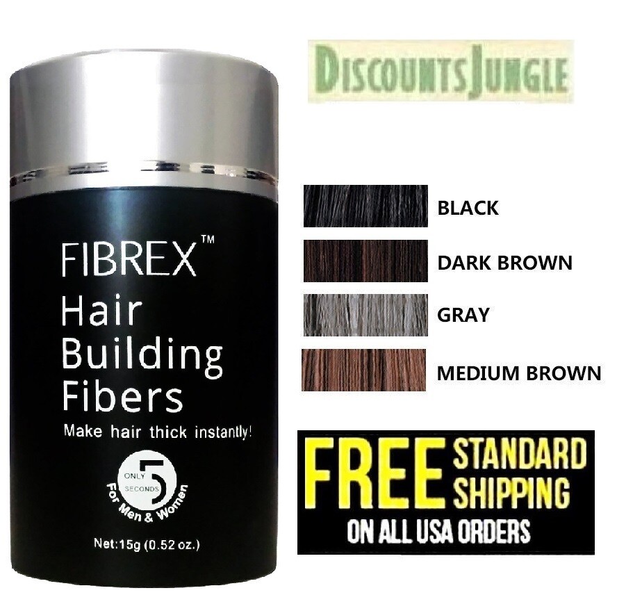 Fibrex Hair Building Thickening Fibers 15g Hair Loss Concealer For Men