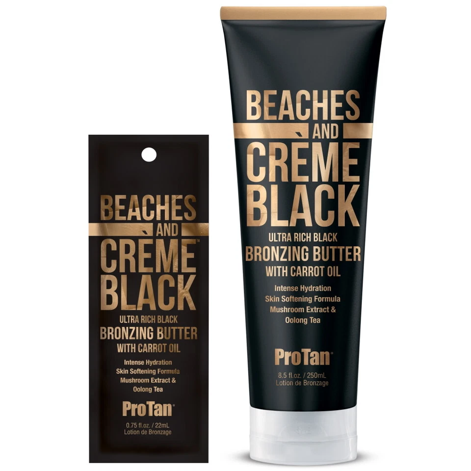 Pro Tan Beaches and Creme Black Bronzer Bronzing sunbed tanning lotion cream