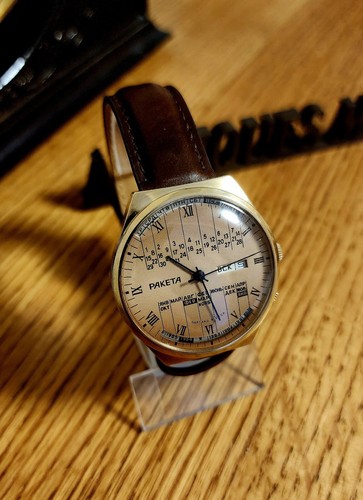 Vintage Watch RAKETA. Perpetual Calendar. SU. Au 1.MADE IN USSR. Soviet/Russia - Picture 2 of 23
