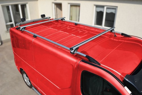 Cross Bars For Mercedes Metris 2016+ Raised Roof Rails Van Aluminium Top Carrier - Picture 10 of 12