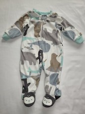Carter  s Baby Boys Cute Cozy Fleece Zip-Up Sleep  Play 3M