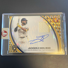 Topps 2026 Pristine Jackson Chourio Pristine Pieces Auto Relic /50 PPAR-JC