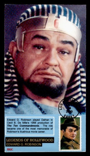 DR WHO 2000 FDC EDWARD ROBINSON HOLLYWOOD LEGEND BGC CACHET M40555
