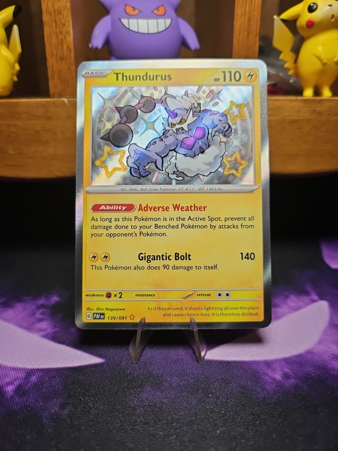 Thundurus 139/091 Sv: Paldean Fates Holo