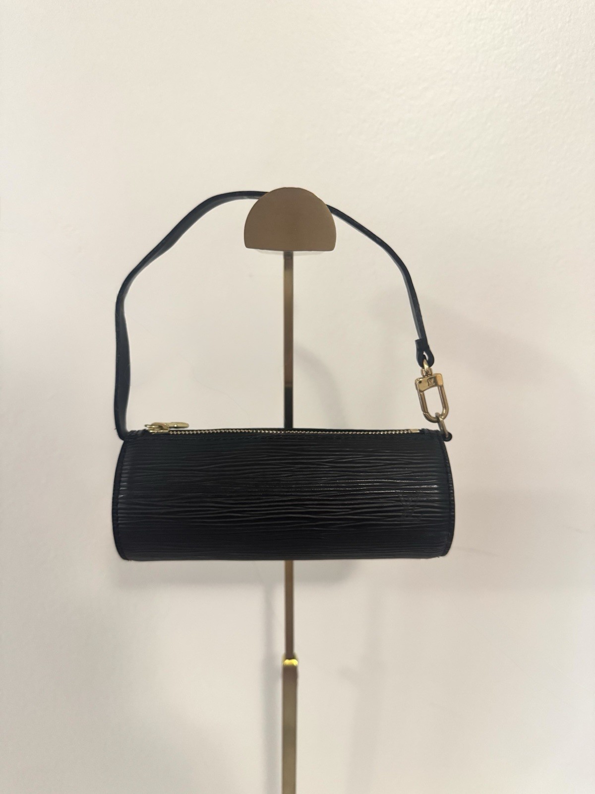 Louis Vuitton Mini Papillon Pouch Bag - Black Epi Leather