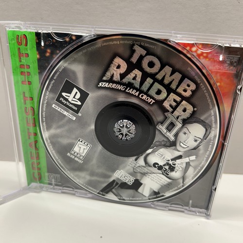 Tomb Raider II 2 PS1 Playstation 1 TESTATO DISCO PULITO SPEDIZIONE VELOCE - Foto 2 di 4
