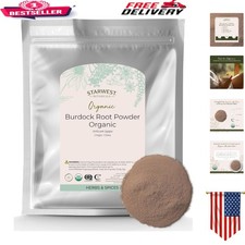 USDA Organic Burdock Root Powder   Nutrient-Rich Herb for Tea  More, 16 oz