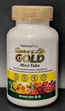 Source of Life GOLD Multivitamin Mini-Tabs 180 Natures Plus EXP 3/29