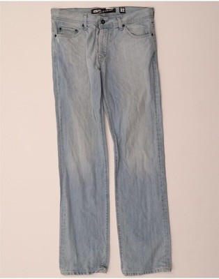 LEE Herren Straight Jeans W32 L34 blau Baumwolle BP02