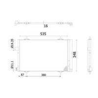 Mahle Klimakondensator KlimakÜHler Passend FüR CitroËN C5 Peugeot 407 508 | AC