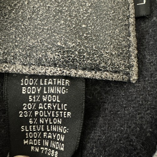J.Crew Herren Lederjacke schwarz verwittert I Größe L - Bild 4 von 19