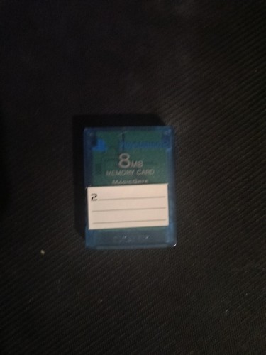 PS2 Official Memory Card Blue Genuine Sony Playstation 2