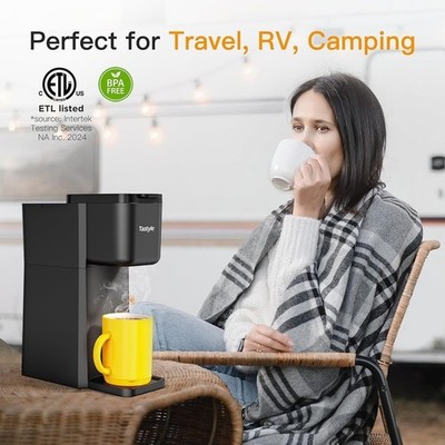 Tastyle Single Serve Coffee Maker for K Cup, Ground and Tea Leaves, Hot and Iced