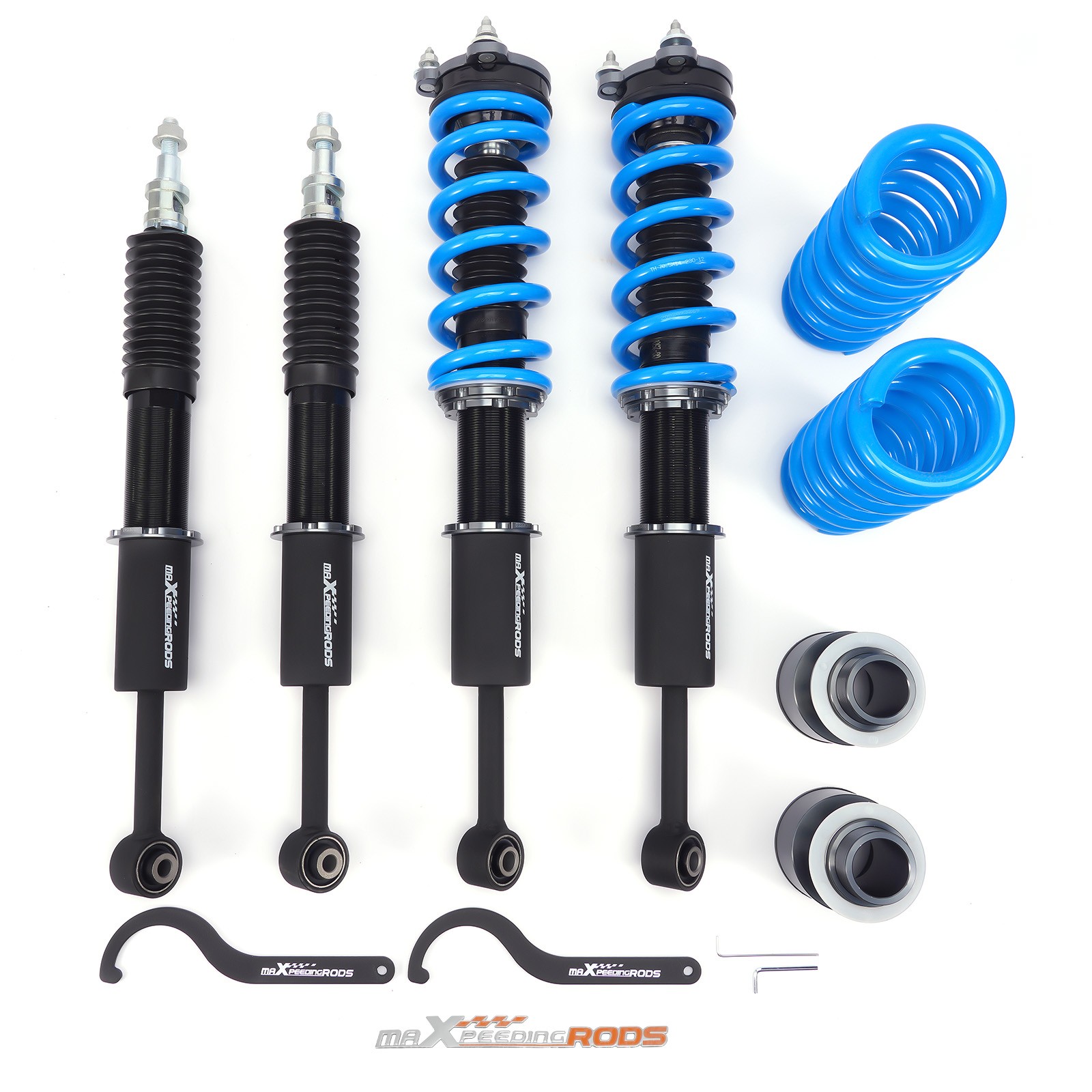 MaXpeedingrods T6 Coilovers 24 Way Adjustable Kit For Maserati Ghibli 14-24 RWD