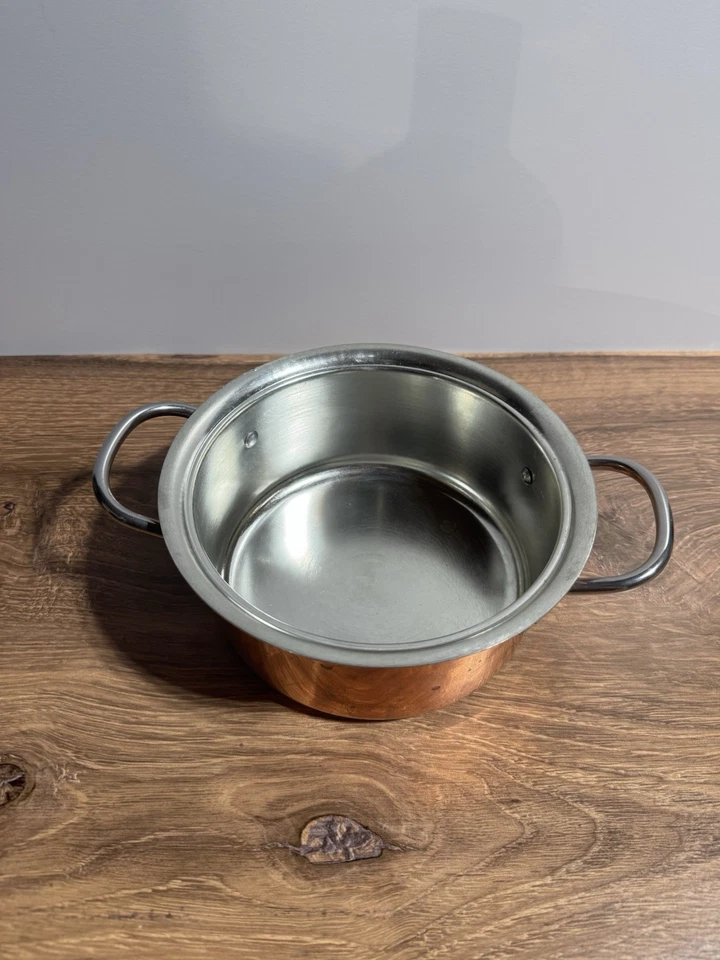 Sartén de cobre forrada de hojalata Ruffoni Williams Sonoma de colección 1-1/2 cuartos ~ Italia sin usar Foto 2 de 4