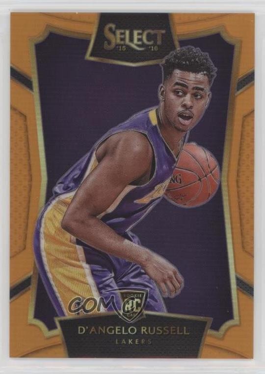 2015-16 Panini Select Concourse Orange Prizm /60 D'Angelo Russell #62 4l3