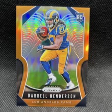 Darrell Henderson 2019 Panini Prizm Orange Prizm Rookie Card /249 #330