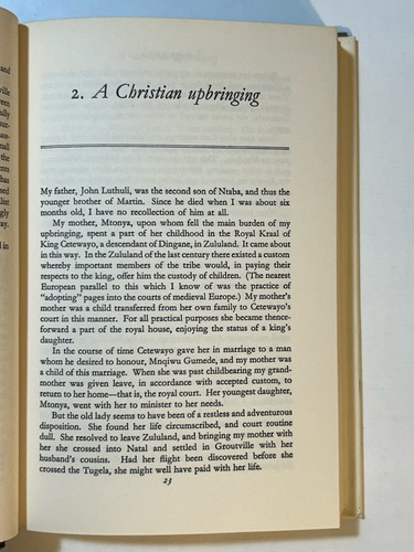 Let My People Go Albert Luthuli Autobiography 1962 Hardcover African History - Foto 11 di 12