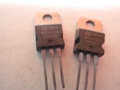 IRF840 STM MOSFET N-Kanal-Transistor 8 A 500 V bis 220 UK LAGERBESTAND x 2 Stück