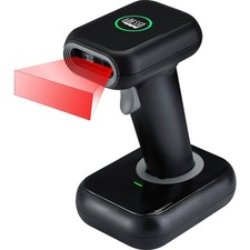 Adesso 2D Wireless Barcode Scanner with Charging Cradle in Black - NUSCAN 2700R