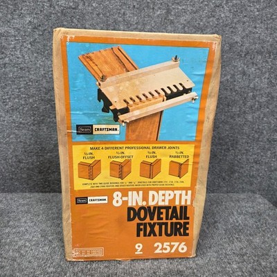 VTG Sears Craftsman 8'' Depth Dovetail Fixture 92576  Original Box Manual