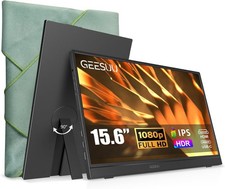 15.6" Portable Monitor FHD HDR IPS USB-C HDMI External Display with Speakers