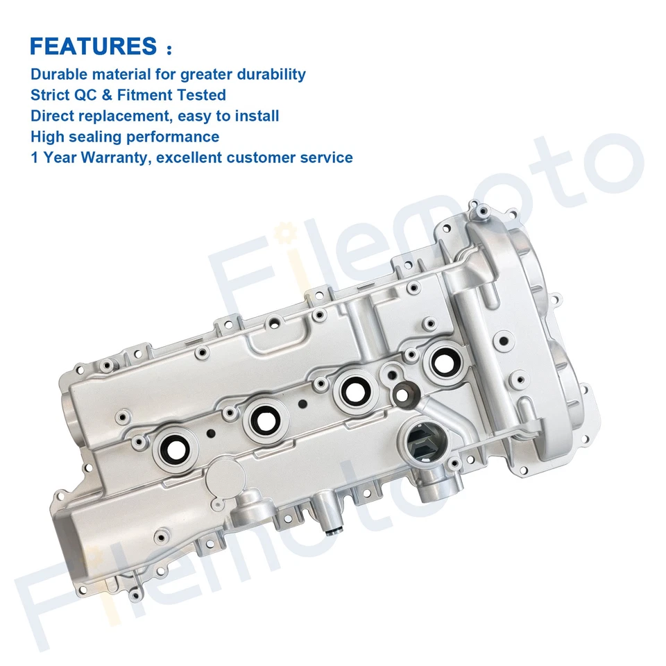 Aluminum Valve Cover for 13-16 Cadillac ATS GMC 17-21 Acadia 15-22 Canyon 2.5L - Image 2 of 4