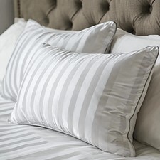 Bed Pillows Queen 2 Pack White Feather Down 500TC 20 x28 K206632-SC Hotel Grand