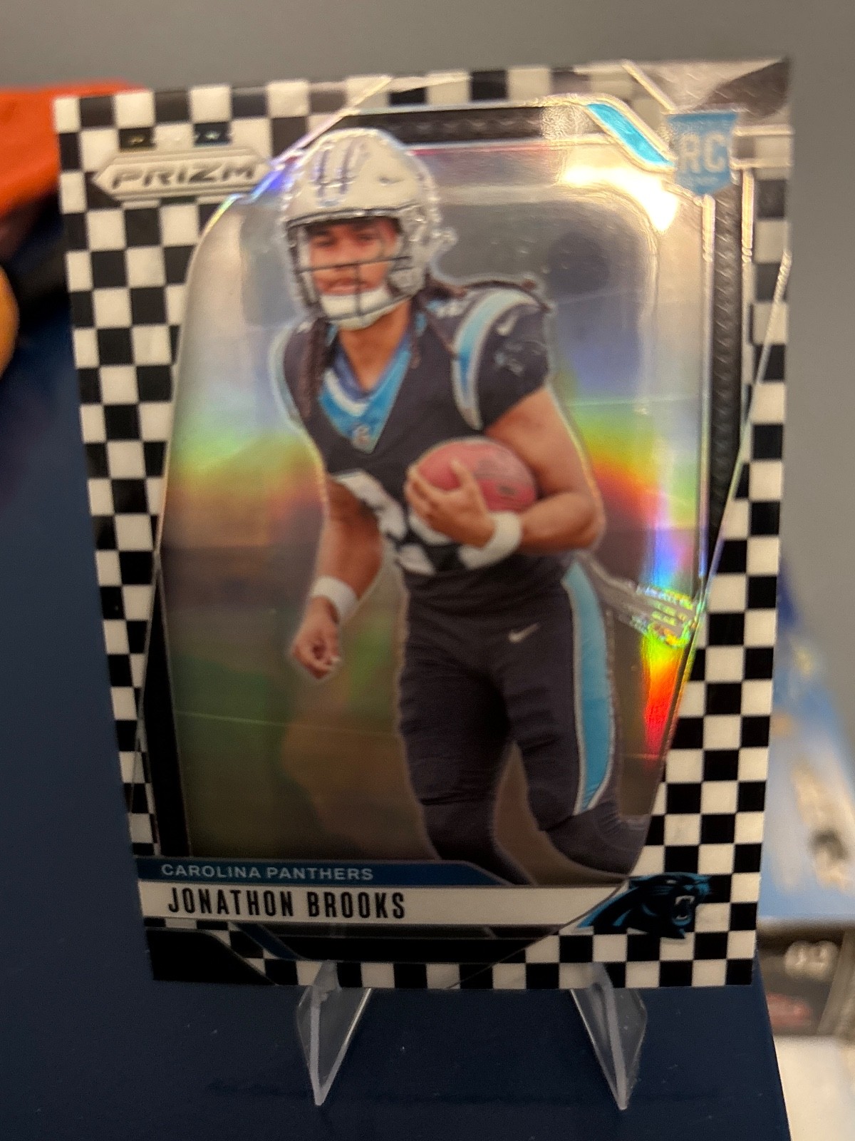 2024 Panini Prizm - Rookies Jonathon Brooks #357 Black & White Checker Prizm...