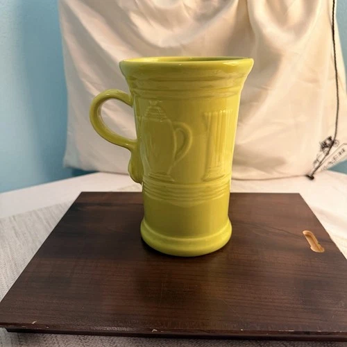 Fiesta Ware Capuccino Mug | Chartreuse Green | HLC USA | 6” Tall