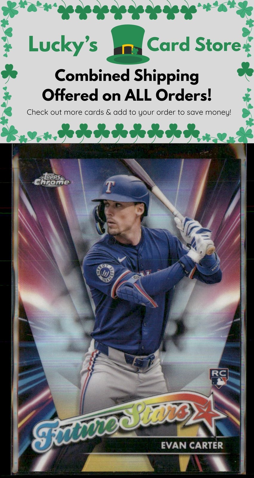 2024 Topps Chrome Update #FSU-13 Evan Carter Future Stars Rookie