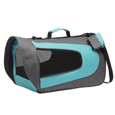 Cat Carrier Travel Pet Carrier Breathable Dog Carrying Case Blue 14"x9"x9"