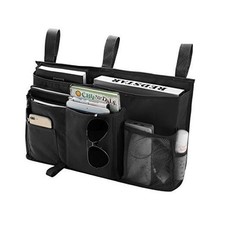 Bunk Bed Organizer, Bedside Caddy Hanging Bed Organizer Storage Large Black