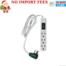 3 Outlet Power Strip Surge Protector with 2.5 ft. Heavy Duty Cord