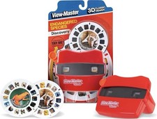 View-Master 3D Classic Viewer Discovery Endangered Species w/ 2 Reels New