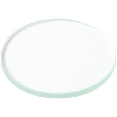 Plymor 2'' Round, 3mm Thick Non-Beveled Clear Glass Circle