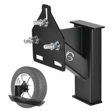 Stake Pocket Spare Tire Carrier Mount, 3-Nuts Design Trailer Bracket Heavy Du...