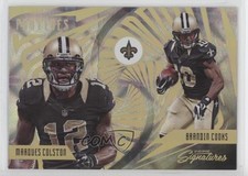 2016 Panini Prime Signatures Proteges Galactic Marques Colston Brandin Cooks 7l6