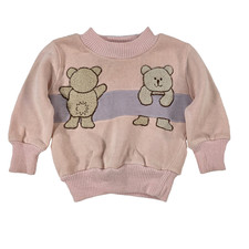 Vintage Little Loves by Floor Baby Sweater 0-6 Months Bear Knit Pullover Hong Ko