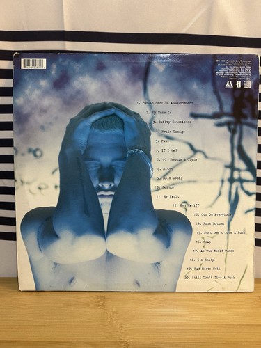Eminem The Slim Shady LP OG 1st Press Vinyl Colored Labels Aftermath Hip Hop Rap - Picture 4 of 8