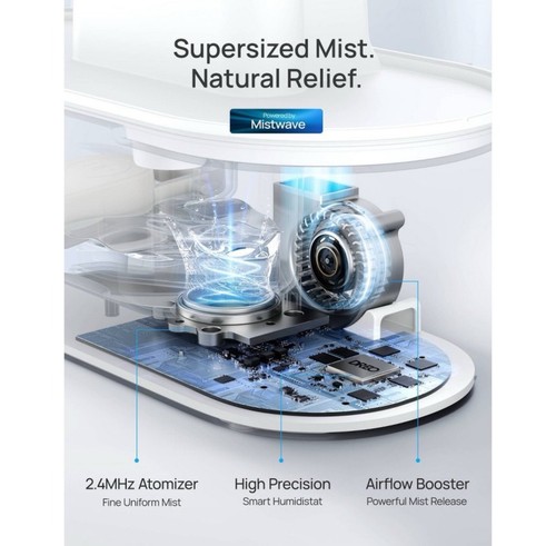 Dreo 1gal Cool Mist Smart Ultrasonic Humidifier for Room, Essential Oil Diffuser - Picture 8 of 9