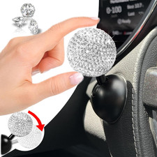 Bling Car Push Start Button Cover, Diamond Joystick Car Starter Button Cover Cut
