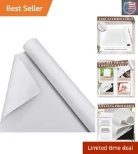 High-Quality White Cotton Canvas Roll 36x20 - Double Primed for Superior Results