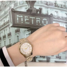 Fossil BQ3916 Modern Sophisticate Three-Hand Gold-Tone Stainless Steel Watch