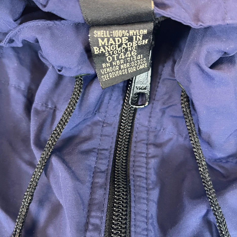 LL Bean Mountain Classic Anorak Jacket Windbreaker Mens Large Reg Blue RN 71341 - Image 3 of 4