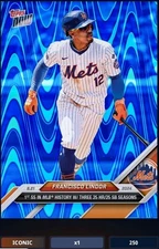 ICONIC🚩🚩 DIGITAL CARD 🚩🚩FRANCISCO LINDOR ... TOPPS NOW... METS
