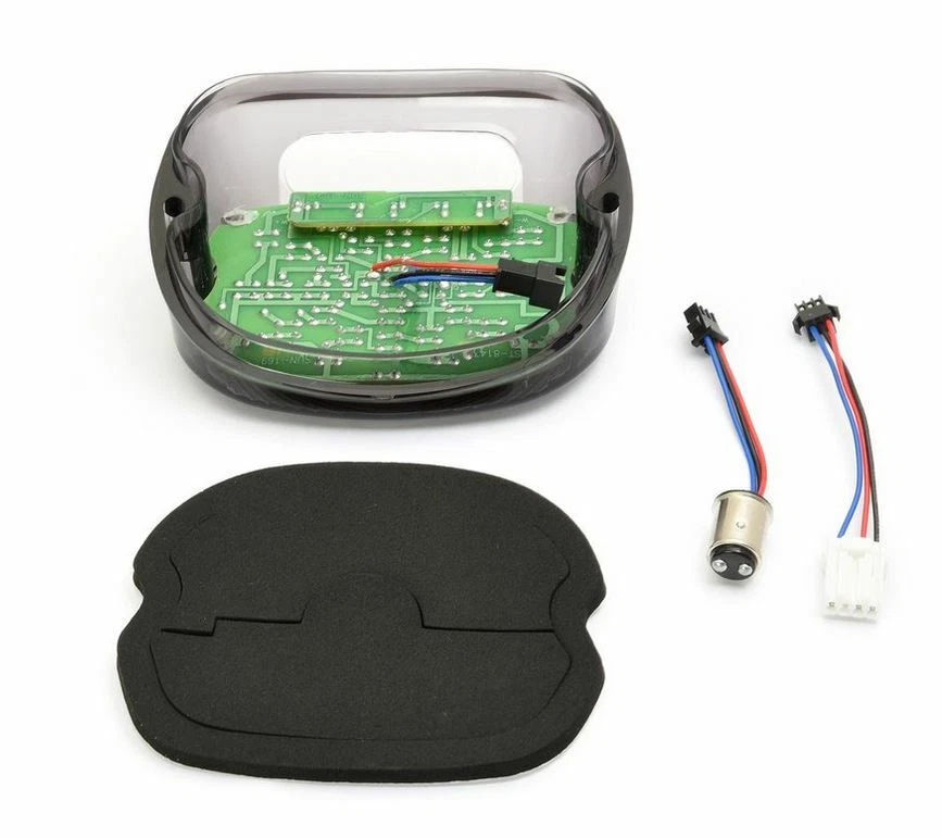 Fanale Posteriore Harley Davidson Fumè Sportster Touring Softail Dyna Omologato - Immagine 4 di 4